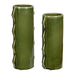 Meander Vases, Set/2 Green Ceramic-Home Accents-Uttermost-Lighting Design Store