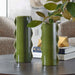 Meander Vases, Set/2 Green Ceramic-Home Accents-Uttermost-Lighting Design Store