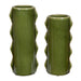 Meander Vases, Set/2 Green Ceramic-Home Accents-Uttermost-Lighting Design Store
