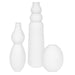 Forma Vases, Set/3 White Ceramic-Home Accents-Uttermost-Lighting Design Store