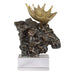 Moose Bust Sculpture Bronze-Home Accents-Uttermost-Lighting Design Store