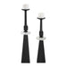 Ebon Glow Candleholders Set/2 Black Wood-Home Accents-Uttermost-Lighting Design Store
