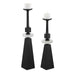 Ebon Glow Candleholders Set/2 Black Wood-Home Accents-Uttermost-Lighting Design Store