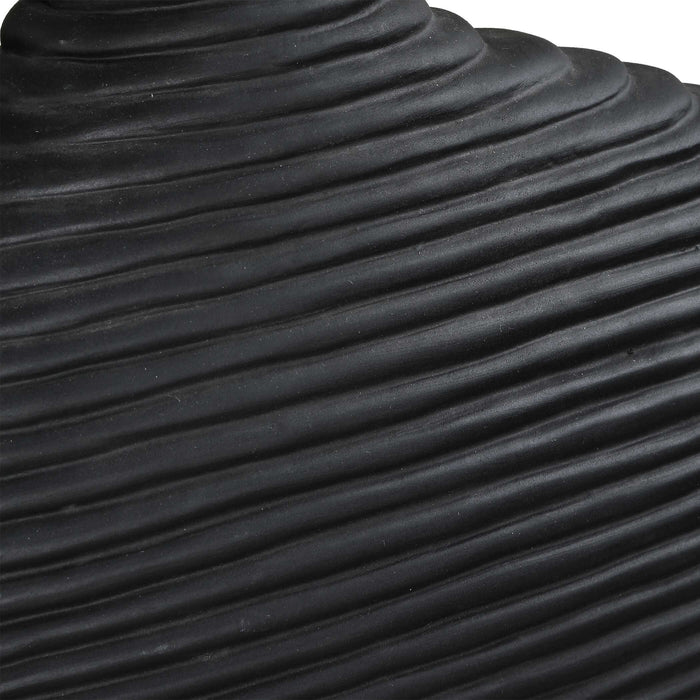 Duostacked Vases Set/2 Matte Black-Home Accents-Uttermost-Lighting Design Store