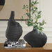 Duostacked Vases Set/2 Matte Black-Home Accents-Uttermost-Lighting Design Store