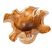 Teak Flow Bowl Natural Teak Wood-Home Accents-Uttermost-Lighting Design Store