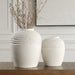 Luna Vases Set/2 Chalk White-Home Accents-Uttermost-Lighting Design Store