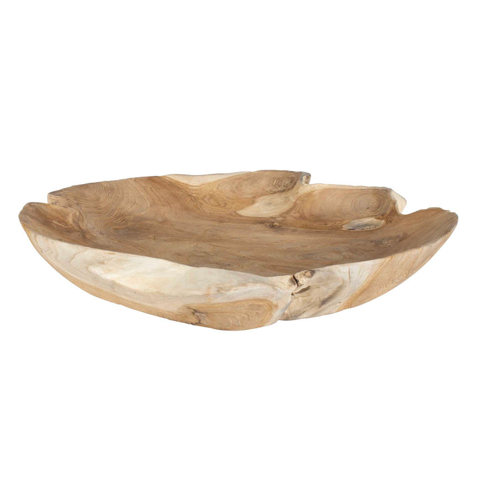 Organic Embrace Bowl Teak Wood-Home Accents-Uttermost-Lighting Design Store