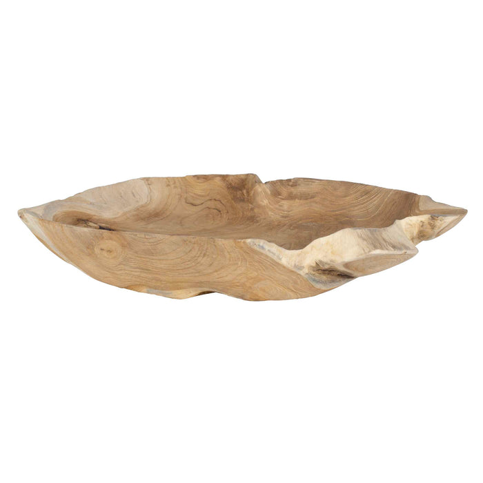 Organic Embrace Bowl Teak Wood-Home Accents-Uttermost-Lighting Design Store