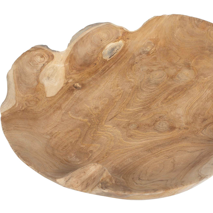 Organic Embrace Bowl Teak Wood-Home Accents-Uttermost-Lighting Design Store