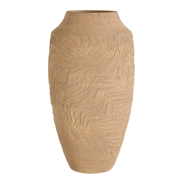 Sandstone Flow Vase Terracotta-Home Accents-Uttermost-Lighting Design Store