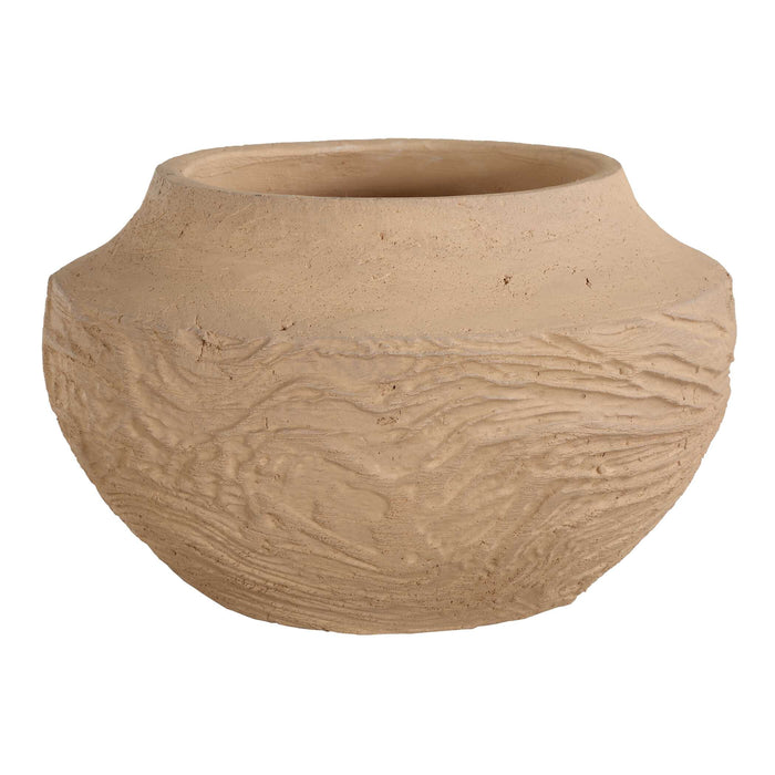 Sandstone Flow Vase Terracotta-Home Accents-Uttermost-Lighting Design Store