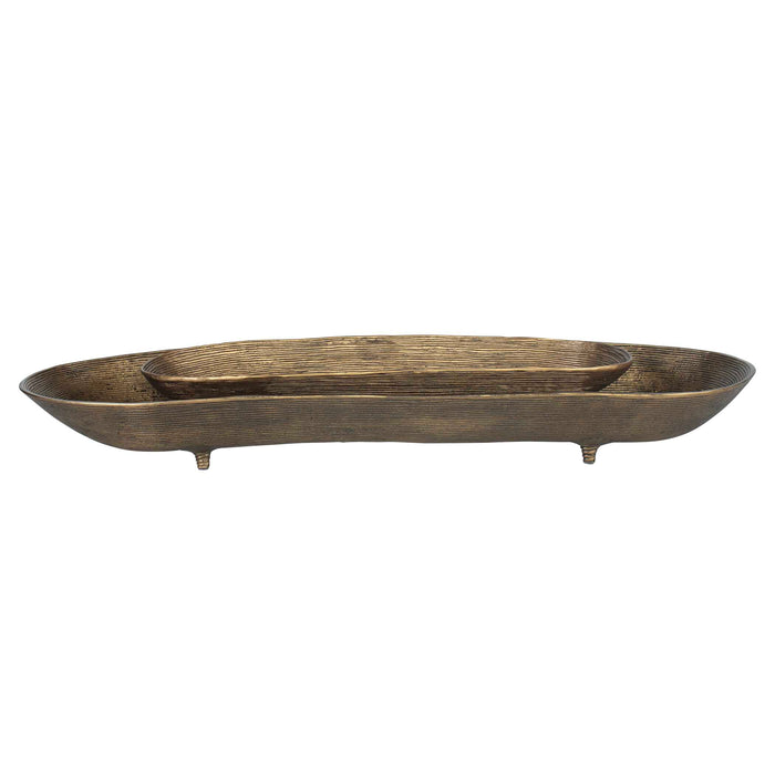 Stratum Bowl Antique Brass-Home Accents-Uttermost-Lighting Design Store