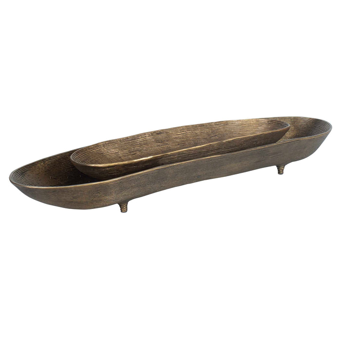 Stratum Bowl Antique Brass-Home Accents-Uttermost-Lighting Design Store