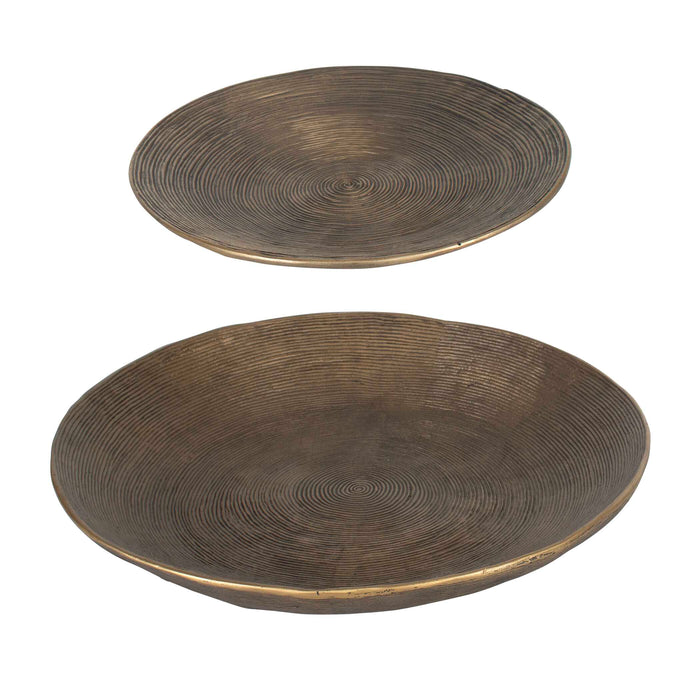 Stratum Bowl Antique Brass-Home Accents-Uttermost-Lighting Design Store