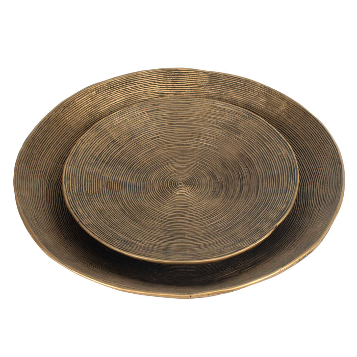Stratum Bowl Antique Brass-Home Accents-Uttermost-Lighting Design Store