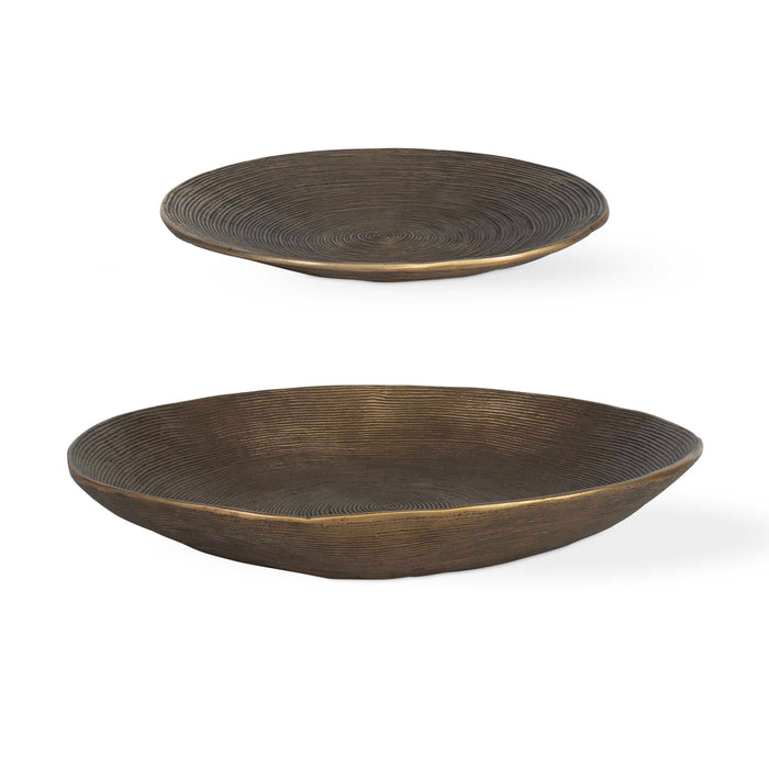 Stratum Bowl Antique Brass-Home Accents-Uttermost-Lighting Design Store