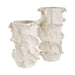 Ripple Crest Vases Set/2 White-Home Accents-Uttermost-Lighting Design Store