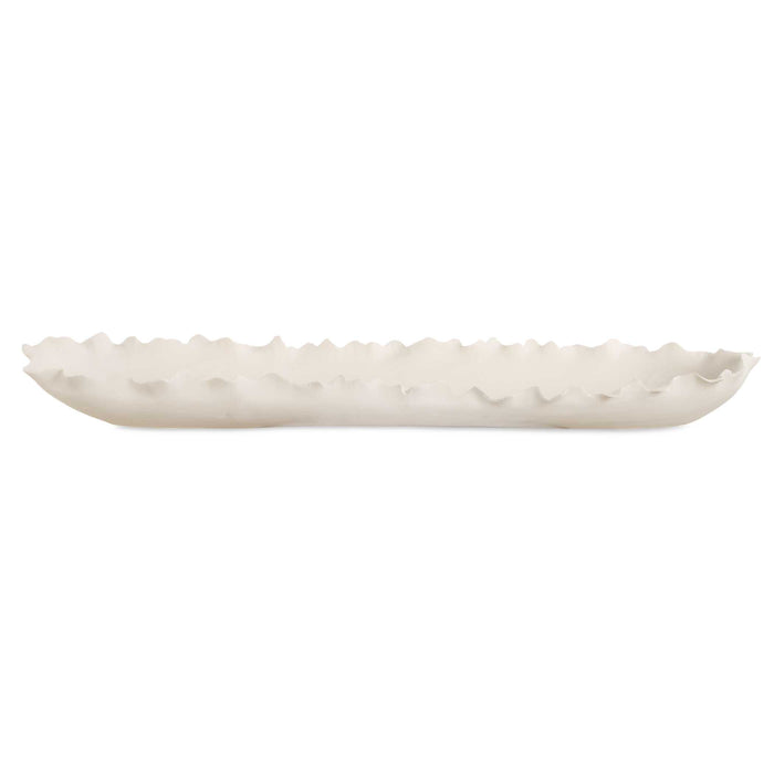 Ripple Crest Bowl Matte White-Home Accents-Uttermost-Lighting Design Store