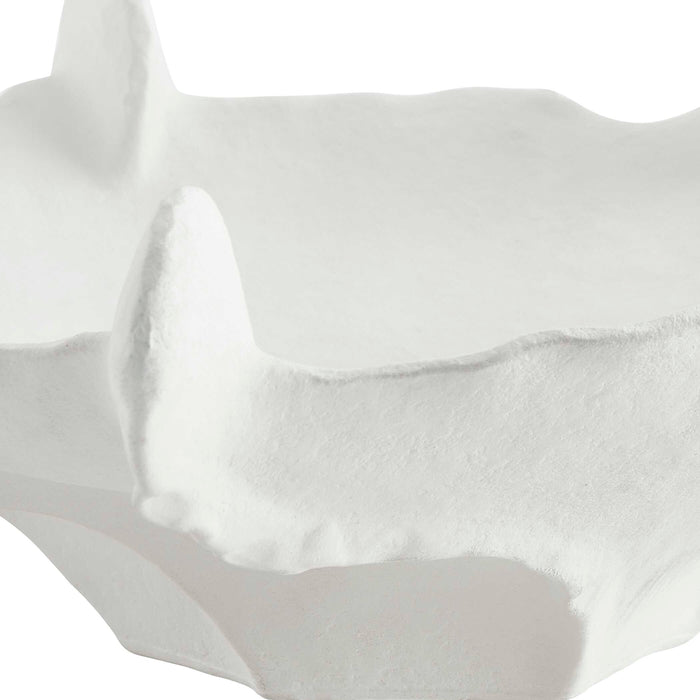 Coral Mirage Bowl Matte White-Home Accents-Uttermost-Lighting Design Store