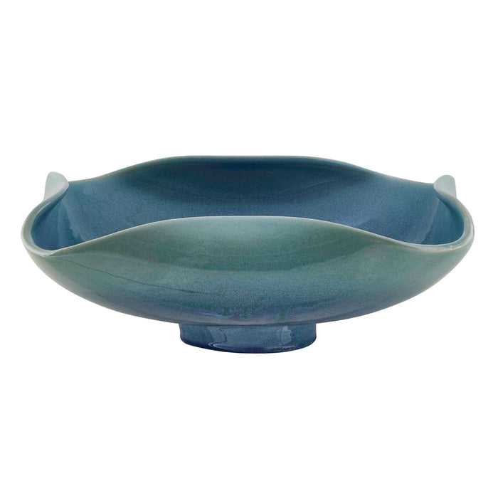 Blue Lagoon Bowl Blue-green-Home Accents-Uttermost-Lighting Design Store