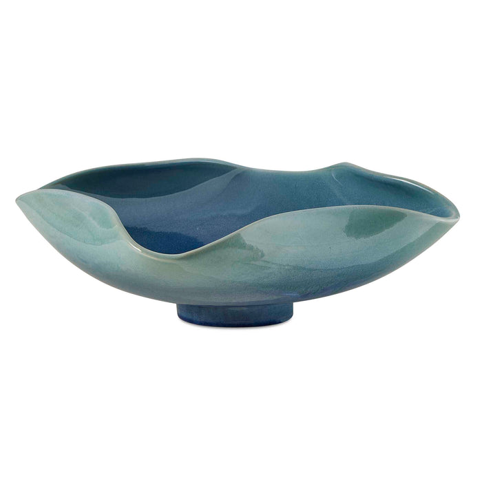 Blue Lagoon Bowl Blue-green-Home Accents-Uttermost-Lighting Design Store