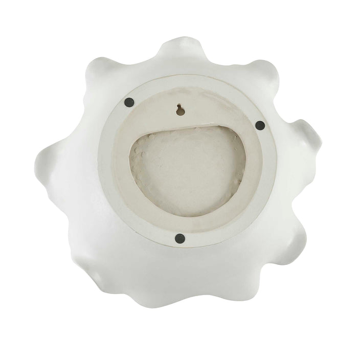 Wave Crest Bowl White Ceramic-Home Accents-Uttermost-Lighting Design Store