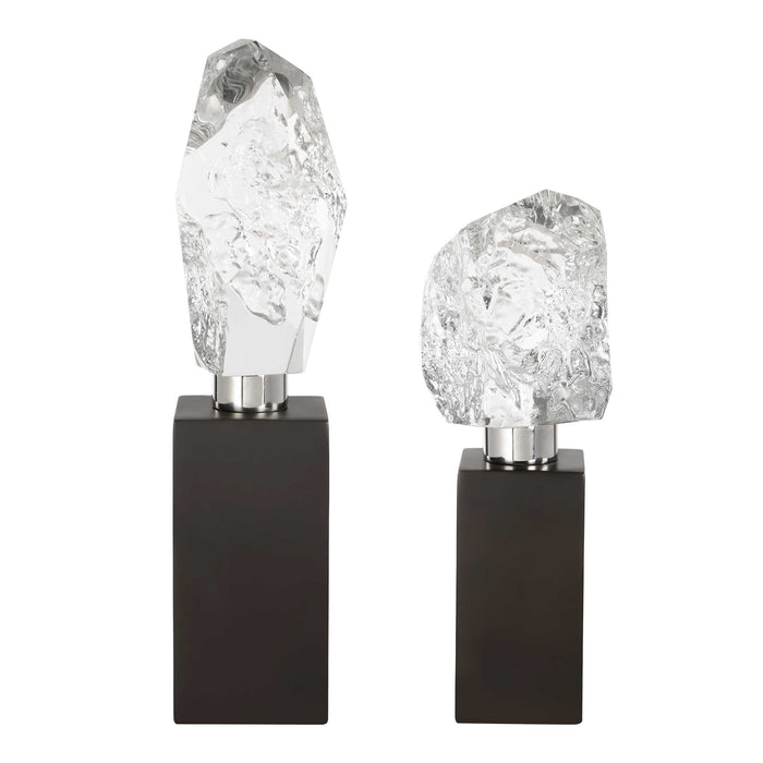 Crystal Peak Sculpture Black-Home Accents-Uttermost-Lighting Design Store