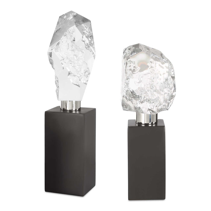 Crystal Peak Sculpture Black-Home Accents-Uttermost-Lighting Design Store