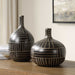 Graphite Vases Set/2 Black-Home Accents-Uttermost-Lighting Design Store