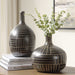 Graphite Vases Set/2 Black-Home Accents-Uttermost-Lighting Design Store