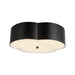 Adella Three Light Flush Mount Matte Black-Flush Mounts-Alora-Lighting Design Store