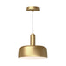 Adriano One Light Pendant Brushed Gold-Pendants-Alora-Lighting Design Store
