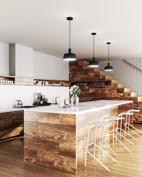 Adriano One Light Pendant Matte Black-Pendants-Alora-Lighting Design Store