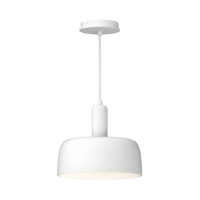 Adriano One Light Pendant White-Pendants-Alora-Lighting Design Store