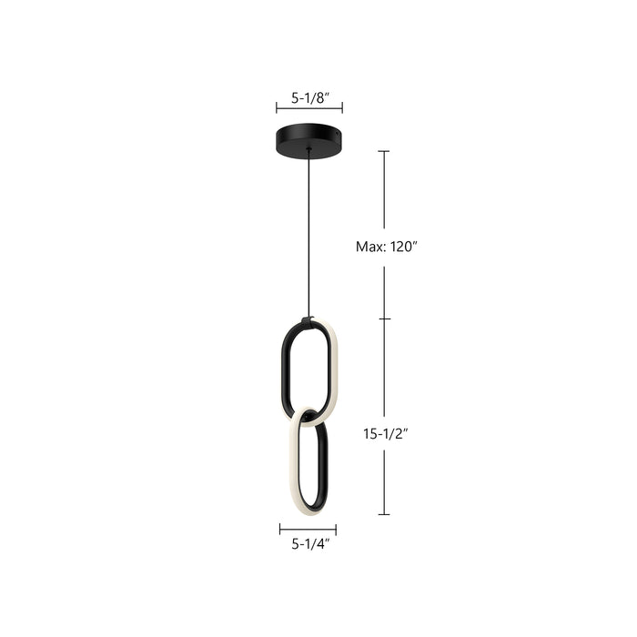 Airen LED Pendant Black-Mini Pendants-Kuzco Lighting-Lighting Design Store