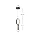 Airen LED Pendant Black-Mini Pendants-Kuzco Lighting-Lighting Design Store