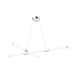 Akari LED Chandelier Brushed Nickel-Mid. Chandeliers-Kuzco Lighting-Lighting Design Store