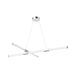 Akari LED Chandelier Brushed Nickel-Mid. Chandeliers-Kuzco Lighting-Lighting Design Store