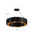 Akira Seven Light Chandelier Black/Gold-Pendants-Kuzco Lighting-Lighting Design Store