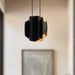 Akira Two Light Pendant Black/Gold-Pendants-Kuzco Lighting-Lighting Design Store