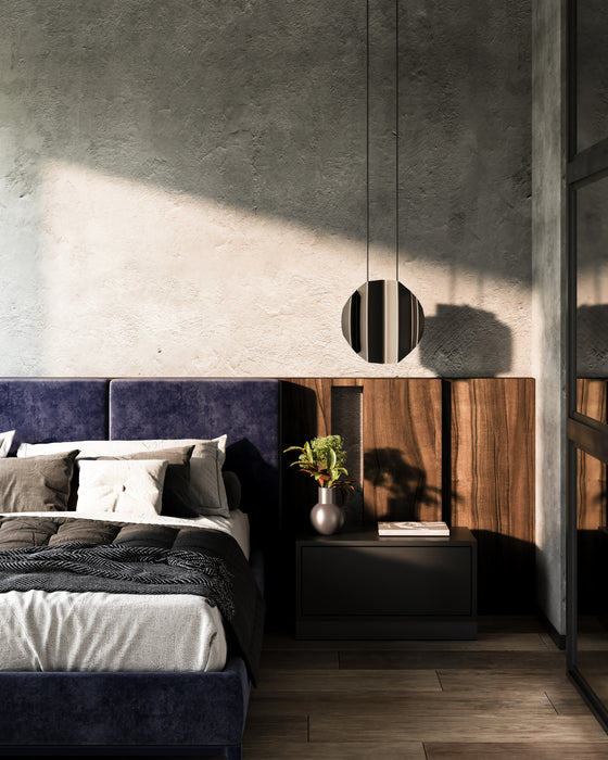 Akira Two Light Pendant Black/Gold-Pendants-Kuzco Lighting-Lighting Design Store