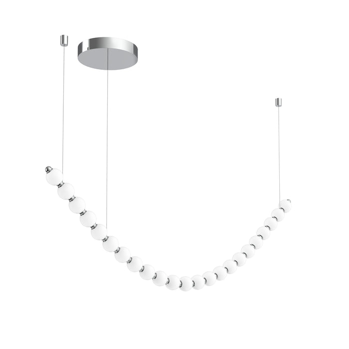 Akoya LED Chandelier Chrome-Linear/Island-Alora-Lighting Design Store