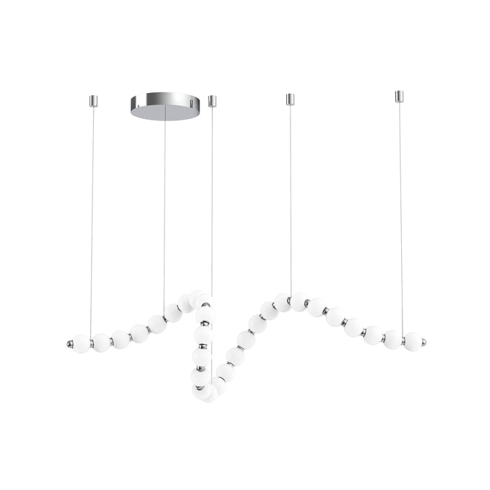 Akoya LED Chandelier Chrome-Linear/Island-Alora-Lighting Design Store