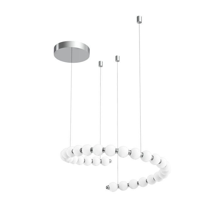 Akoya LED Chandelier Chrome-Linear/Island-Alora-Lighting Design Store