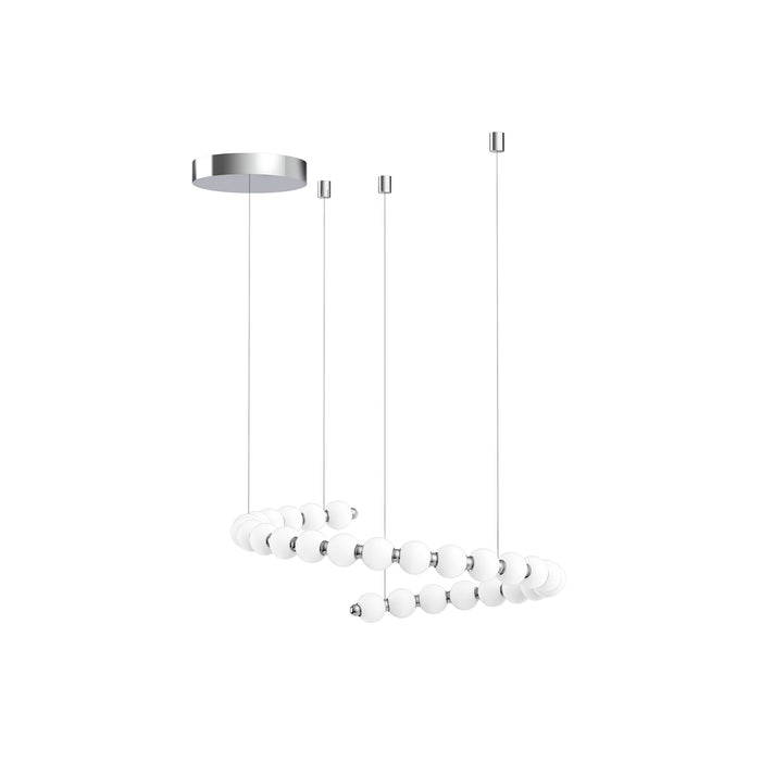Akoya LED Chandelier Chrome-Linear/Island-Alora-Lighting Design Store
