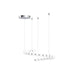 Akoya LED Chandelier Chrome-Linear/Island-Alora-Lighting Design Store
