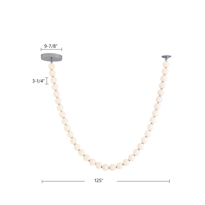 Akoya LED Pendant Chrome-Linear/Island-Alora-Lighting Design Store