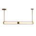 Alai LED Linear Pendant Vintage Brass/Ribbed Glass-Linear/Island-Alora-Lighting Design Store