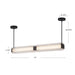 Alai LED Linear Pendant Urban Bronze/Ribbed Glass-Linear/Island-Alora-Lighting Design Store